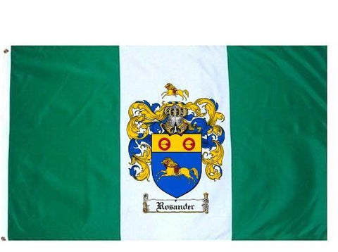 Rosander family crest coat of arms flag