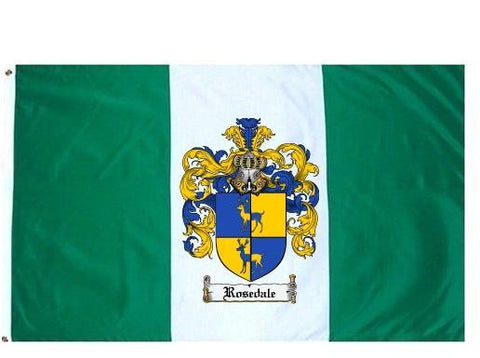 Rosedale family crest coat of arms flag