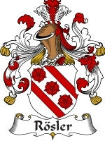 Rosler coat of arms family crest download