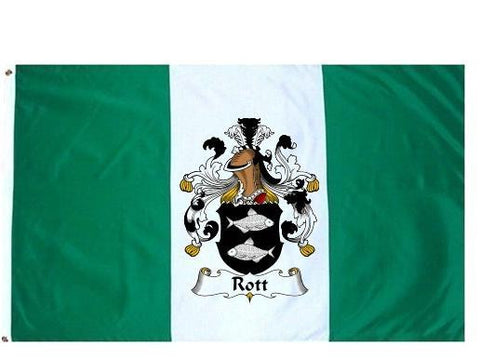 Rott family crest coat of arms flag
