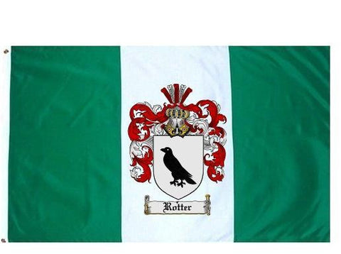 Rotter family crest coat of arms flag