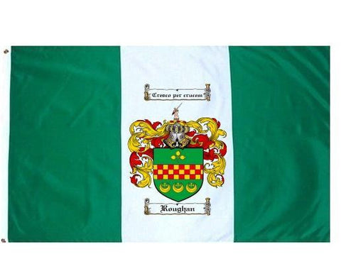 Roughan family crest coat of arms flag
