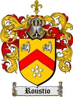 Roustio coat of arms family crest download