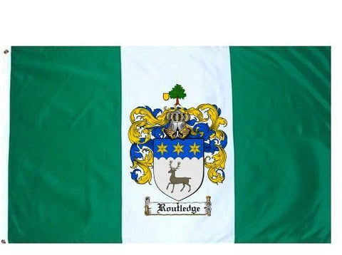Routledge family crest coat of arms flag