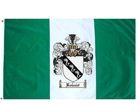 Rowald family crest coat of arms flag