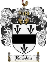 Rowdon coat of arms family crest download