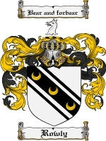 Rowly coat of arms family crest download