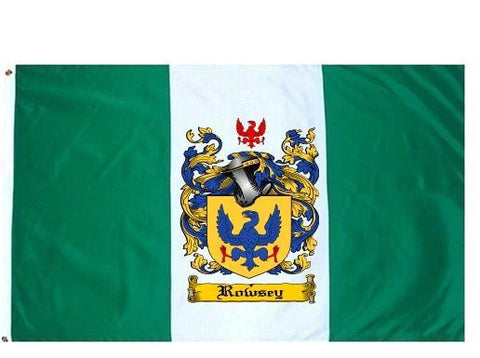 Rowsey family crest coat of arms flag