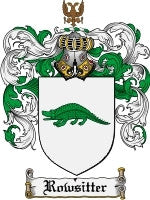 Rowsitter coat of arms family crest download