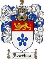 Rowstone coat of arms family crest download