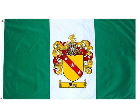 Roy family crest coat of arms flag