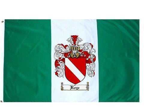 Roye family crest coat of arms flag