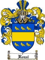 Rozal coat of arms family crest download
