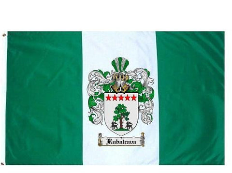 Rubalcava family crest coat of arms flag