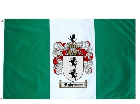 Ruderman family crest coat of arms flag