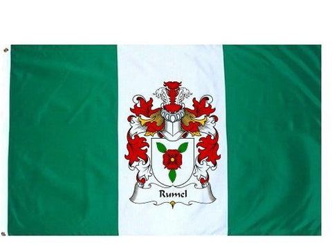 Rumel family crest coat of arms flag