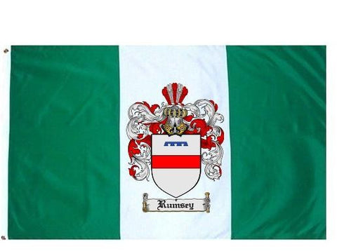 Rumsey family crest coat of arms flag