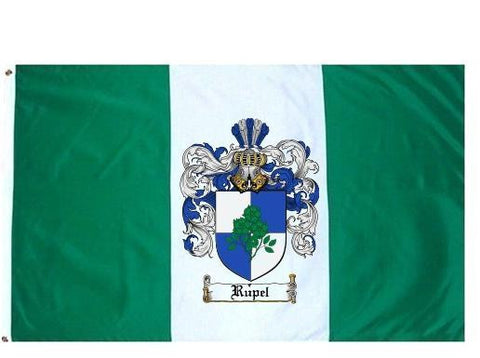 Rupel family crest coat of arms flag