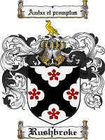 Rushbroke coat of arms family crest download