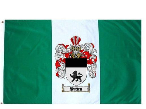 Rutten family crest coat of arms flag