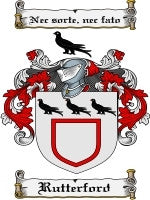 Rutterford coat of arms family crest download