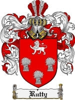 Rutty coat of arms family crest download