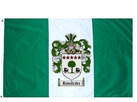Ruvalcaba family crest coat of arms flag