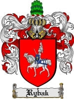 Rybak coat of arms family crest download