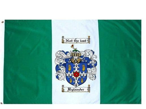 Rylander family crest coat of arms flag