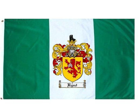 Rynd family crest coat of arms flag