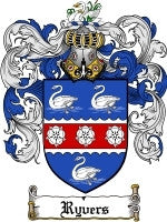Ryvers coat of arms family crest download