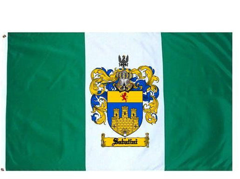 Sabatini family crest coat of arms flag