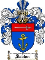 Sablon coat of arms family crest download