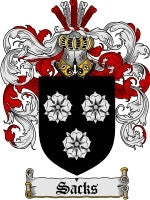 Sacks coat of arms family crest download