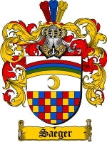 Saeger coat of arms family crest download