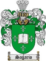 Sagario coat of arms family crest download