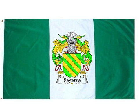 Sagarra family crest coat of arms flag