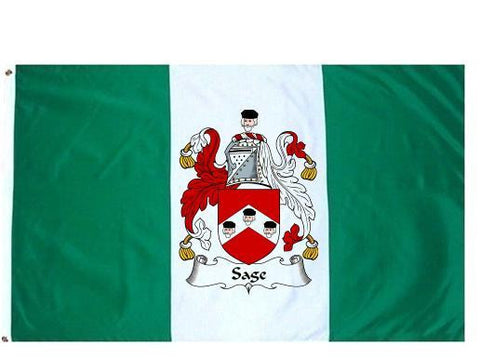 Sage family crest coat of arms flag