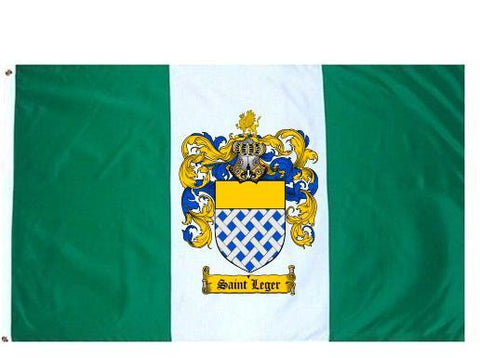 Saintleger family crest coat of arms flag