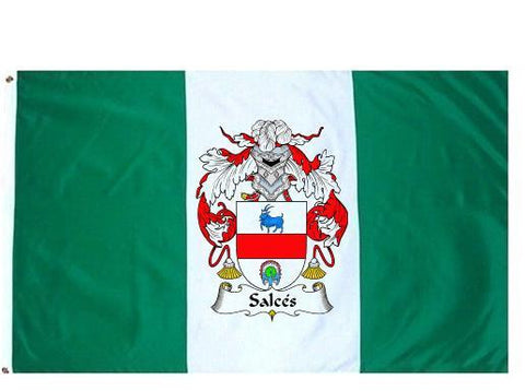 Salces family crest coat of arms flag