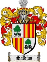 Saldias coat of arms family crest download