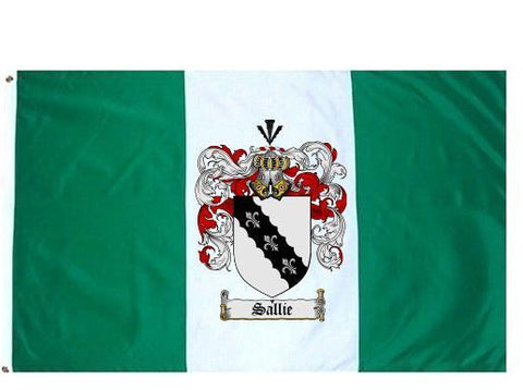 Sallie family crest coat of arms flag