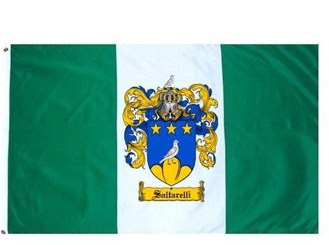 Saltarelli family crest coat of arms flag