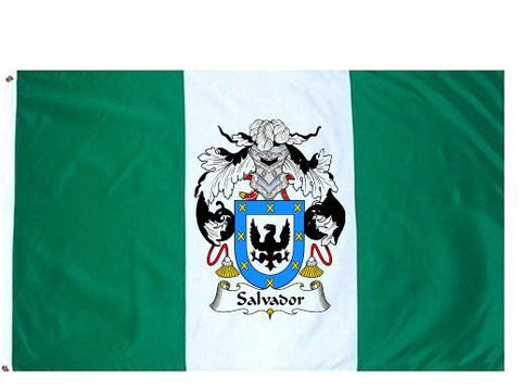 Salvador family crest coat of arms flag