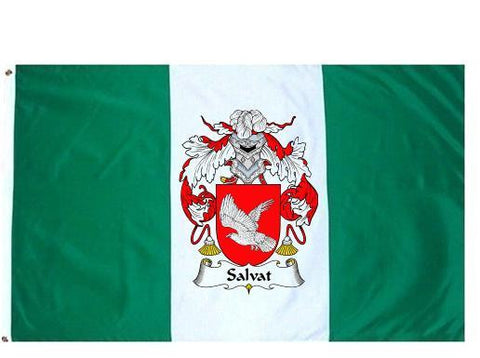 Salvat family crest coat of arms flag