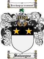 Salvayne coat of arms family crest download