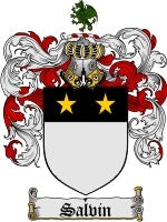 Salvin coat of arms family crest download