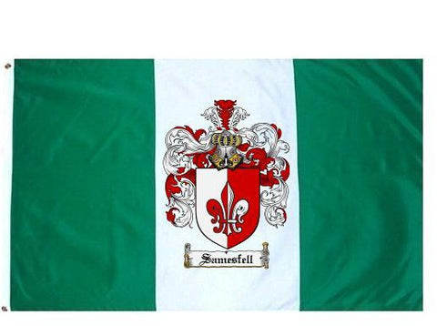 Samesfell family crest coat of arms flag