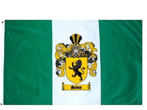 Sams family crest coat of arms flag