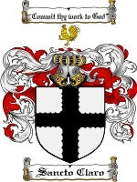 Sanctoclaro coat of arms family crest download